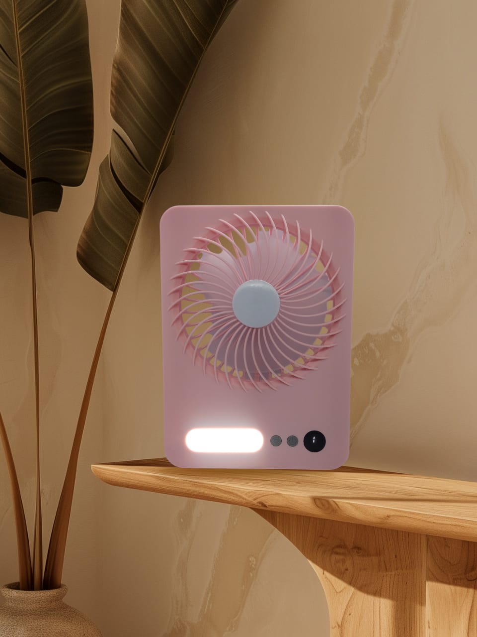 Vista 4 de Ventilador de Mesa Plegable Escritorio - z: Blanco